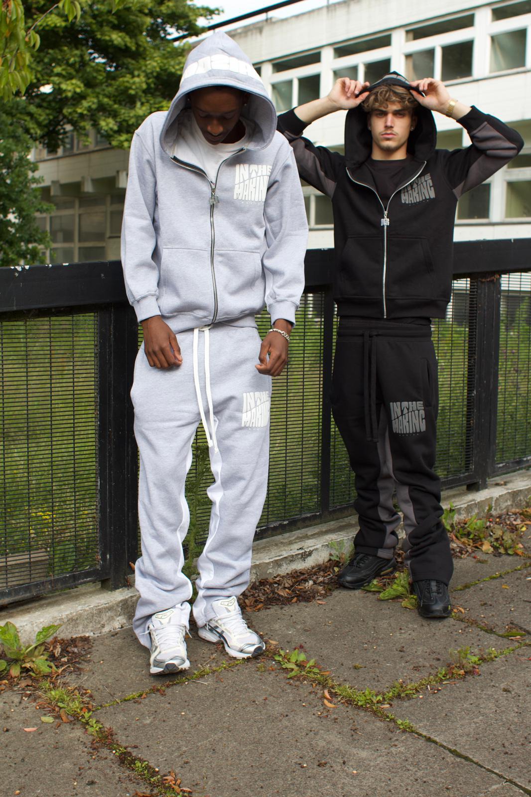 ITM ZIP-UP TRACKSUIT - BLACK