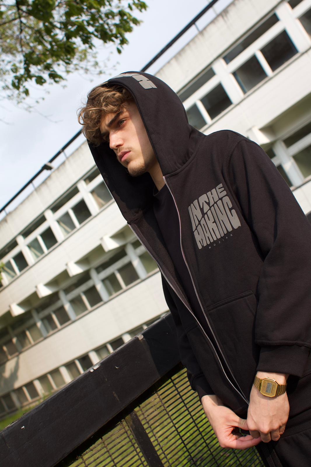 ITM ZIP-UP TRACKSUIT - BLACK