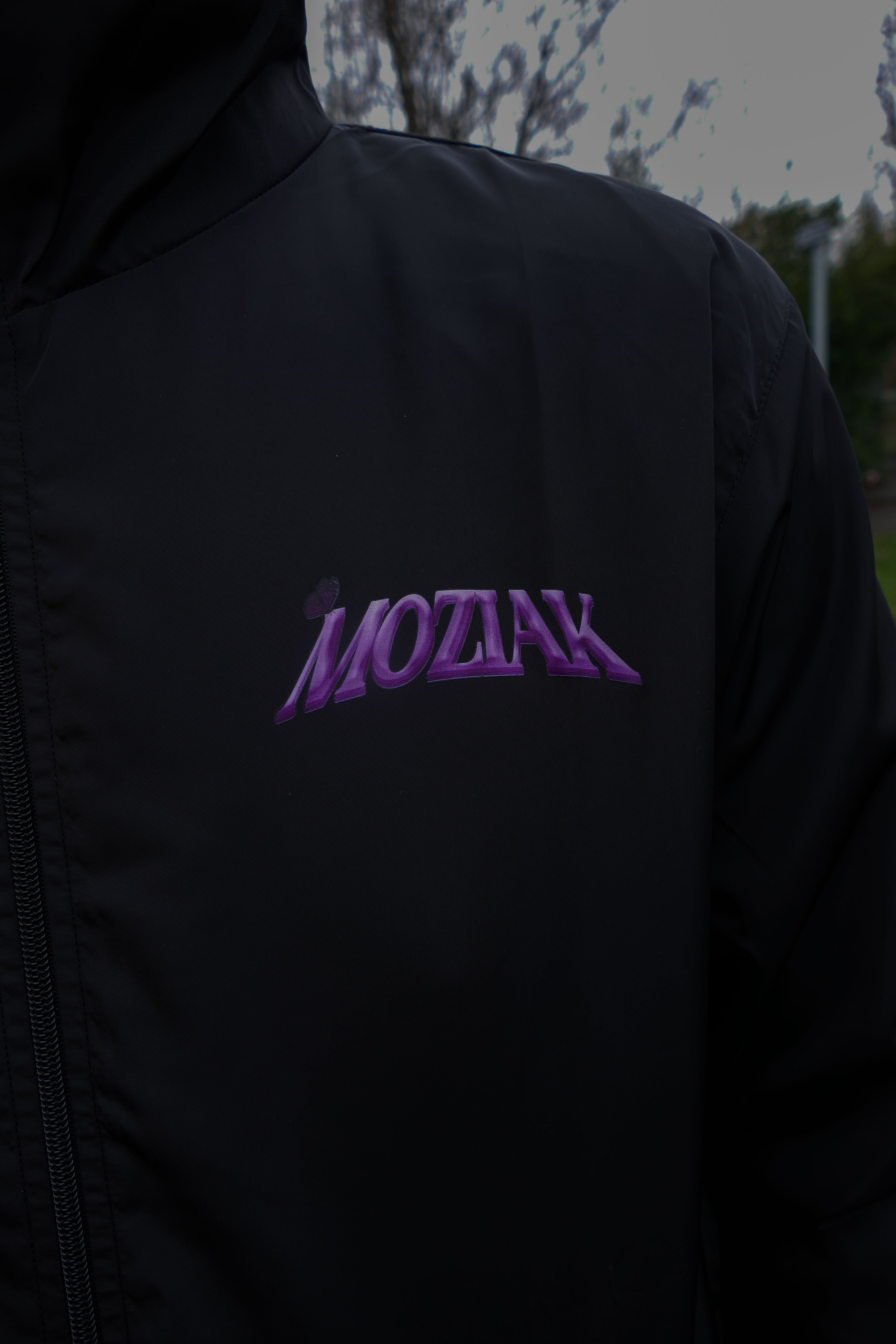 Note Windbreaker Jacket - Purple