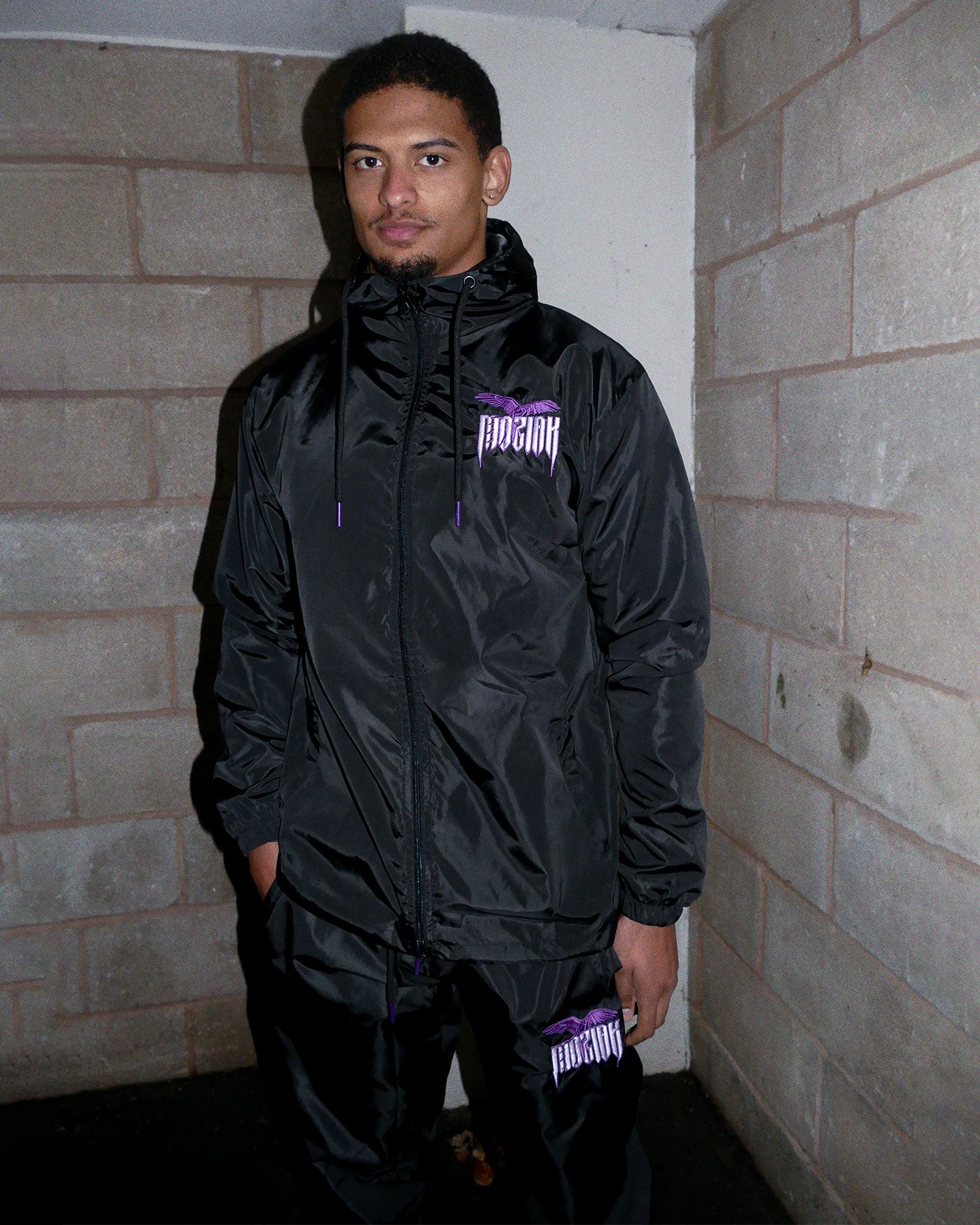 Macaw Windbreaker Bottoms - Purple