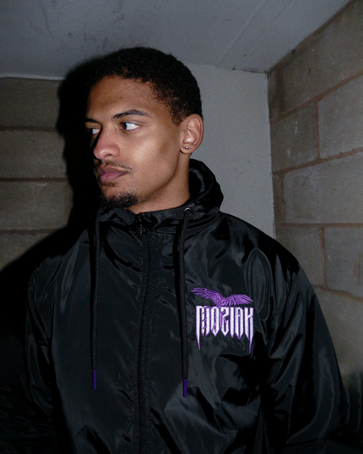 Macaw Windbreaker Jacket - Purple