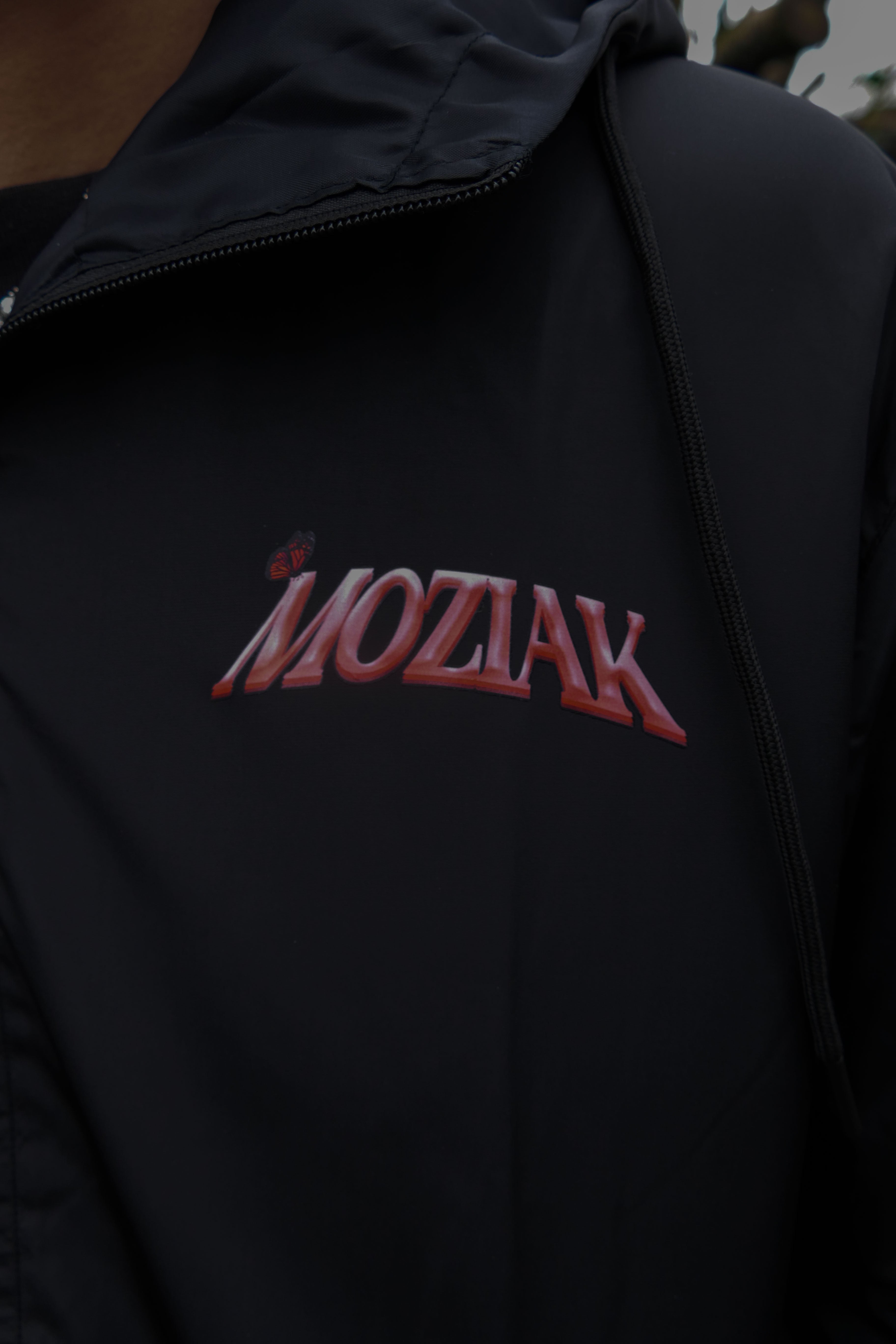 Note Windbreaker Jacket - Red