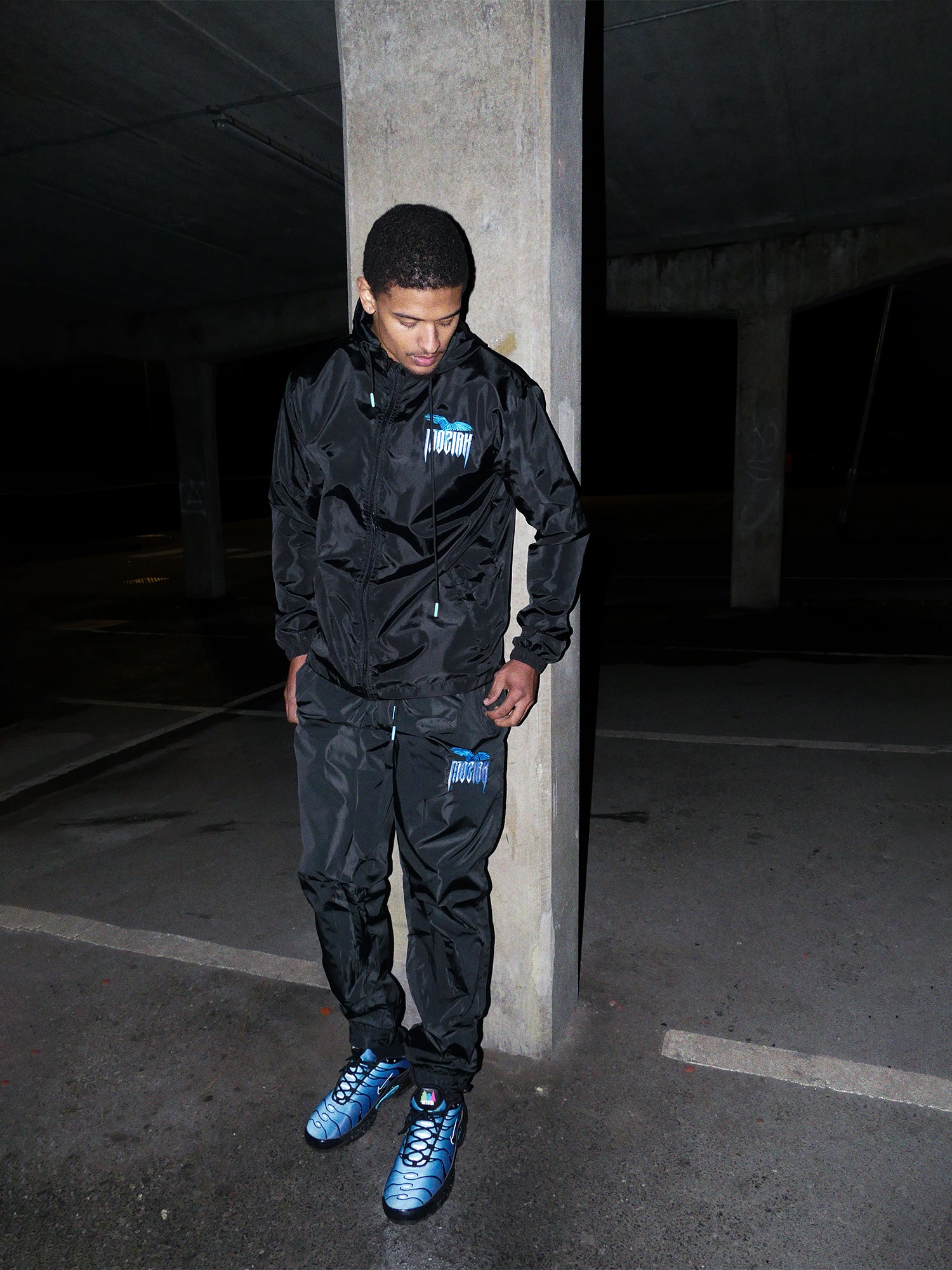 Macaw Windbreaker Bottoms - Blue