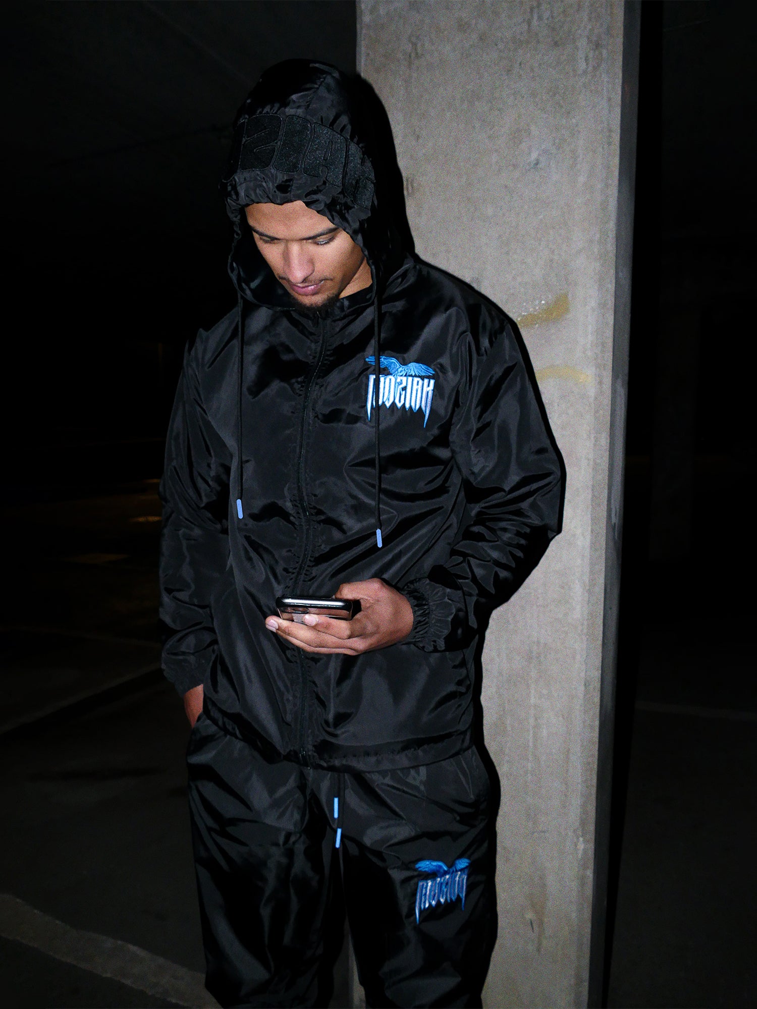 Macaw Windbreaker Bottoms - Blue