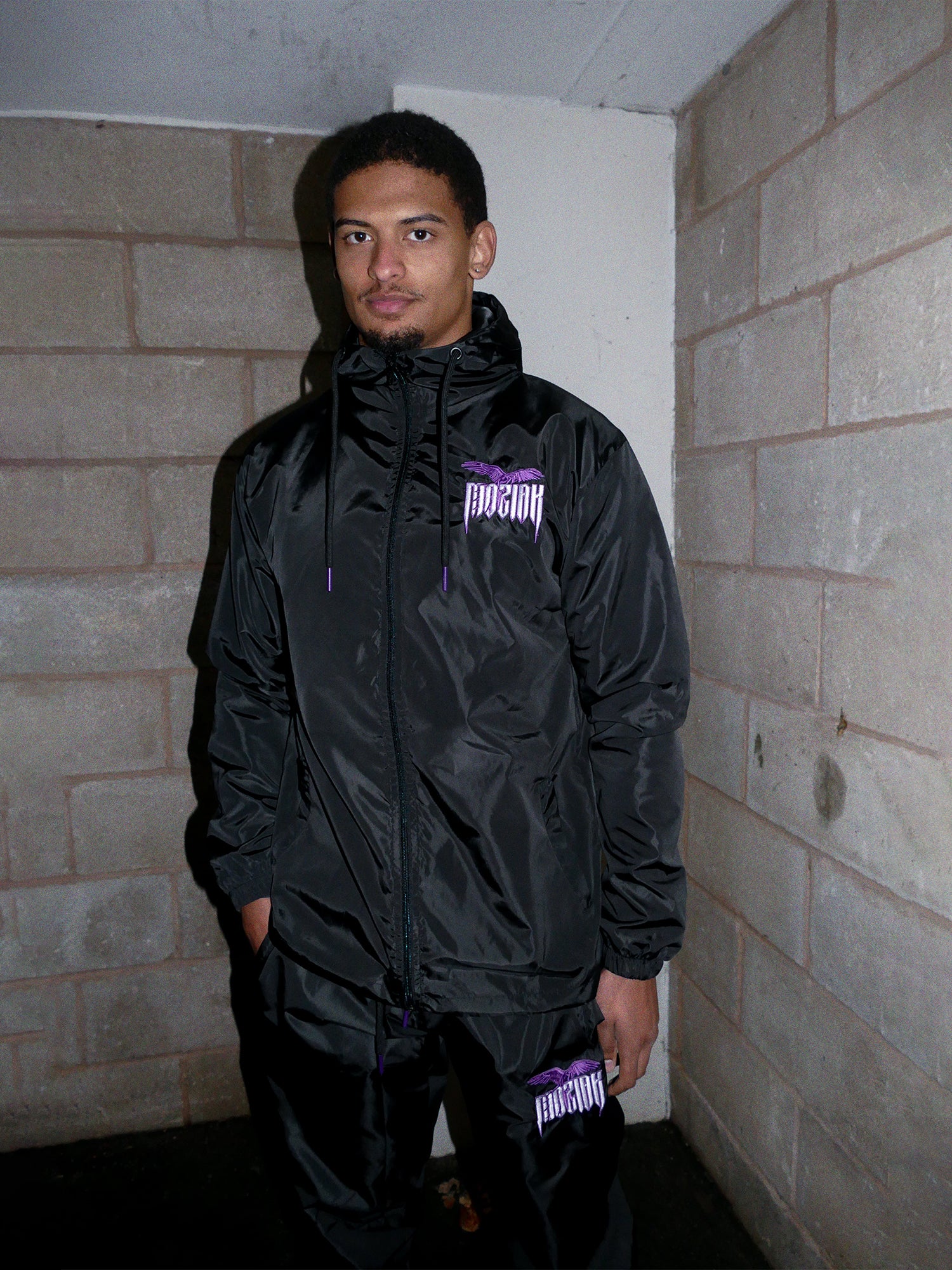 Macaw Windbreaker Bottoms - Purple