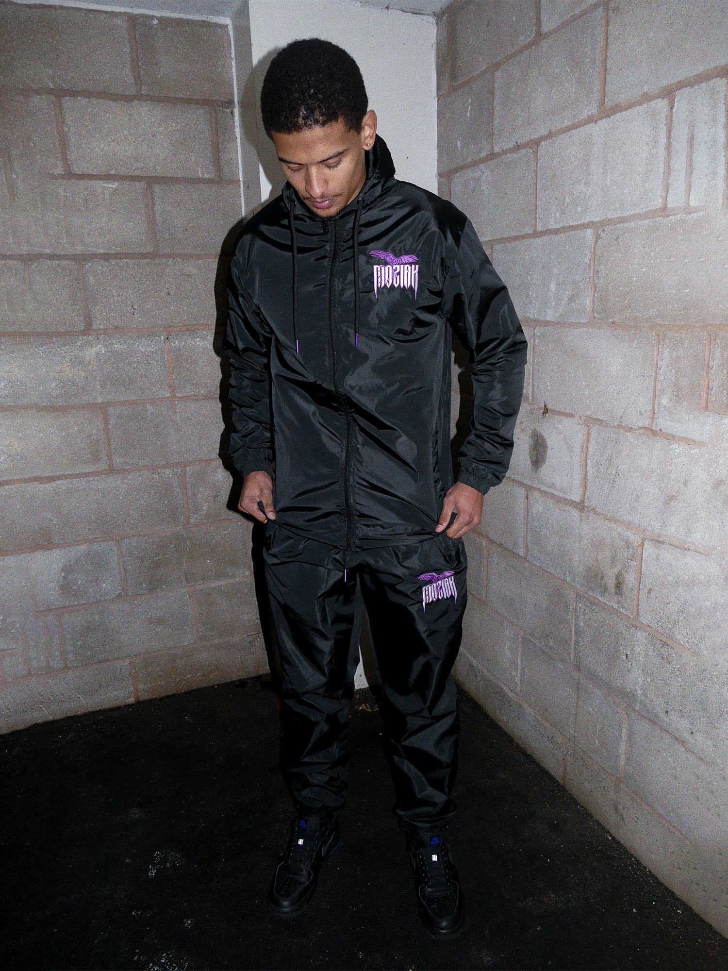 Macaw Windbreaker Jacket - Purple